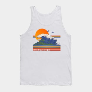 Retro Carmel-by-the-Sea CA 70s Style Tourist Souvenir Tank Top